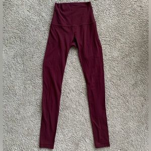 Used Red Lululemon Leggings